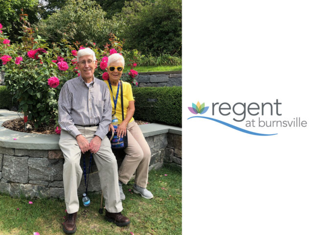 Art and Jan pose for a picture at the Minnesota Landscape Arboretum