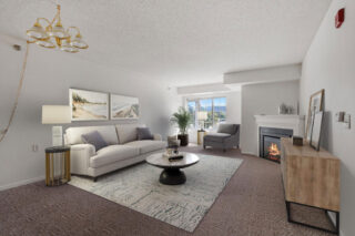 Regent at Burnsville living room in senior living